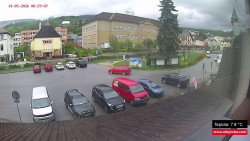 Střed obce Rokytnice nad Jizerou
