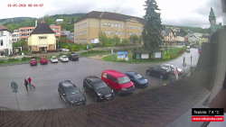 Střed obce Rokytnice nad Jizerou