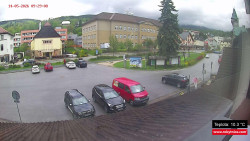 Střed obce Rokytnice nad Jizerou