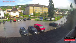 Střed obce Rokytnice nad Jizerou