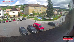 Střed obce Rokytnice nad Jizerou
