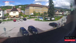 Střed obce Rokytnice nad Jizerou
