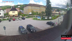 Střed obce Rokytnice nad Jizerou