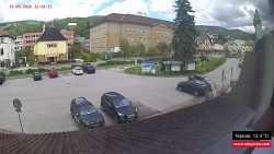 Střed obce Rokytnice nad Jizerou
