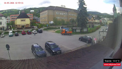 Střed obce Rokytnice nad Jizerou
