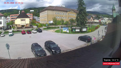 Střed obce Rokytnice nad Jizerou
