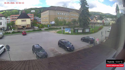 Střed obce Rokytnice nad Jizerou