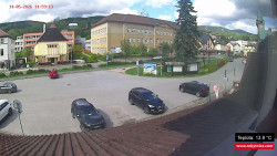Střed obce Rokytnice nad Jizerou