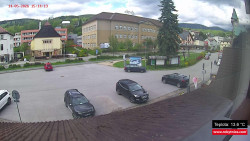 Střed obce Rokytnice nad Jizerou