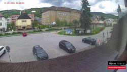Střed obce Rokytnice nad Jizerou