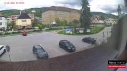 Střed obce Rokytnice nad Jizerou