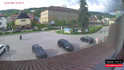 Střed obce Rokytnice nad Jizerou