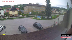 Střed obce Rokytnice nad Jizerou