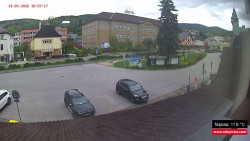 Střed obce Rokytnice nad Jizerou