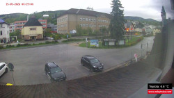 Střed obce Rokytnice nad Jizerou