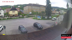 Střed obce Rokytnice nad Jizerou