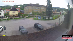Střed obce Rokytnice nad Jizerou