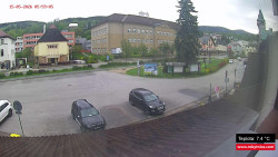 Střed obce Rokytnice nad Jizerou