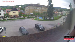 Střed obce Rokytnice nad Jizerou