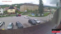 Střed obce Rokytnice nad Jizerou