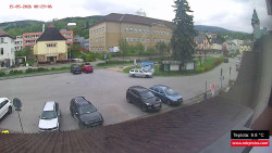 Střed obce Rokytnice nad Jizerou