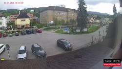 Střed obce Rokytnice nad Jizerou