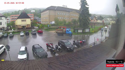 Střed obce Rokytnice nad Jizerou