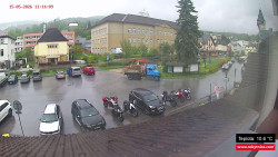 Střed obce Rokytnice nad Jizerou