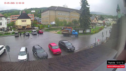 Střed obce Rokytnice nad Jizerou