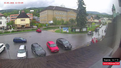 Střed obce Rokytnice nad Jizerou
