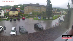 Střed obce Rokytnice nad Jizerou