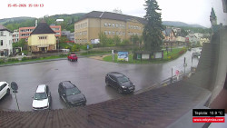 Střed obce Rokytnice nad Jizerou