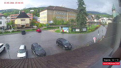 Střed obce Rokytnice nad Jizerou