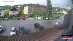 Střed obce Rokytnice nad Jizerou