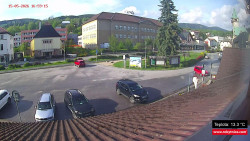 Střed obce Rokytnice nad Jizerou
