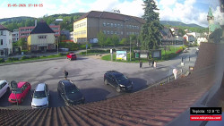 Střed obce Rokytnice nad Jizerou