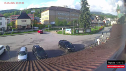 Střed obce Rokytnice nad Jizerou