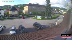 Střed obce Rokytnice nad Jizerou