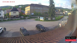 Střed obce Rokytnice nad Jizerou