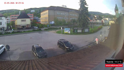 Střed obce Rokytnice nad Jizerou