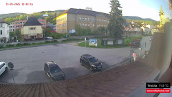 Střed obce Rokytnice nad Jizerou