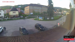 Střed obce Rokytnice nad Jizerou