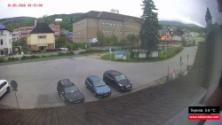 Střed obce Rokytnice nad Jizerou