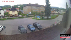 Střed obce Rokytnice nad Jizerou