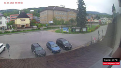 Střed obce Rokytnice nad Jizerou