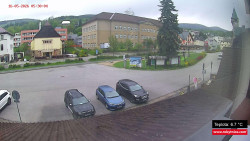 Střed obce Rokytnice nad Jizerou