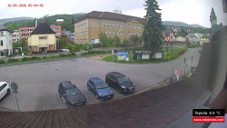 Střed obce Rokytnice nad Jizerou