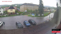 Střed obce Rokytnice nad Jizerou
