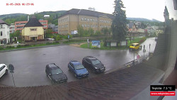 Střed obce Rokytnice nad Jizerou