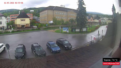 Střed obce Rokytnice nad Jizerou